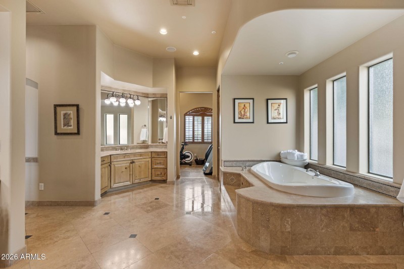 Primary Bath with Jetted Tub and Exercis
