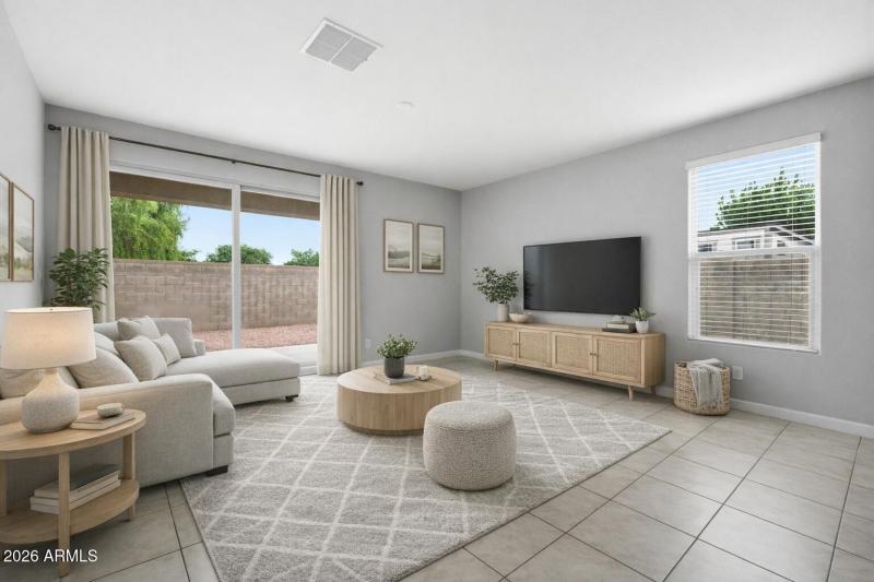 Living Room Virtually Staged