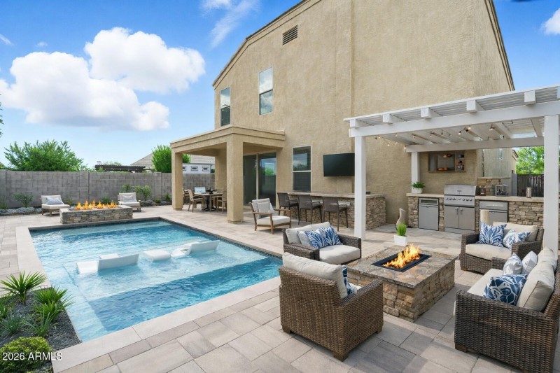 Backyard Virtually Staged