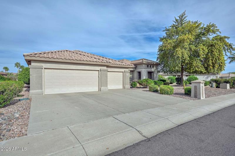 Front View-3 Car Garage