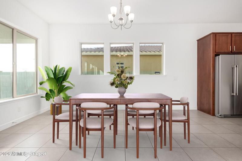 Virtually Staged Dining Area