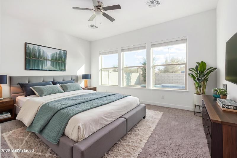 Virtually Staged Living Room