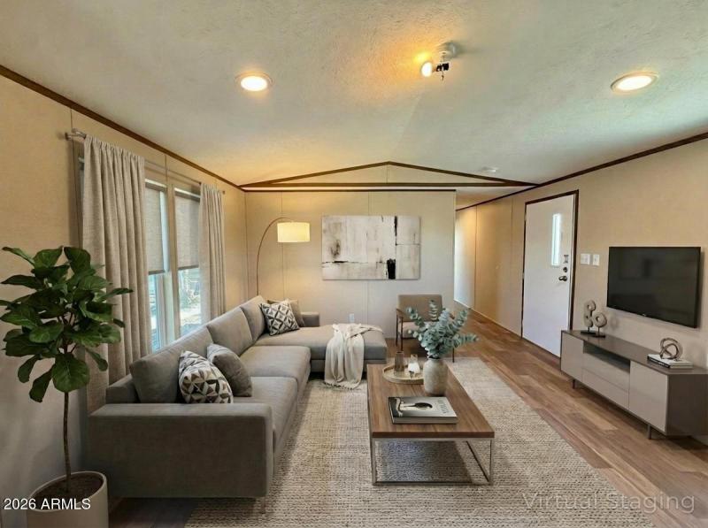 Virtually Staged Living Room