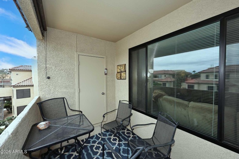 Covered Balcony-Storage Room