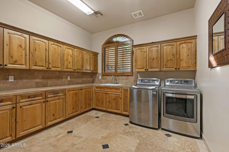 HUGE Laundry Room with Sink and tons of