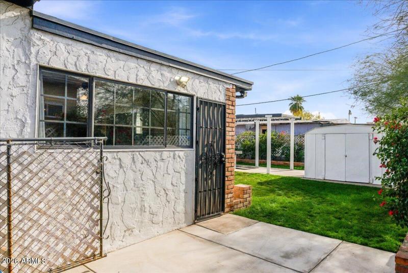 Back patio outside bedroom 3