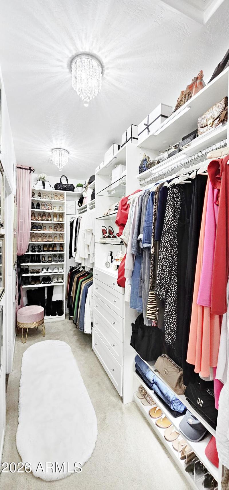 Custom Designed Primary Closet