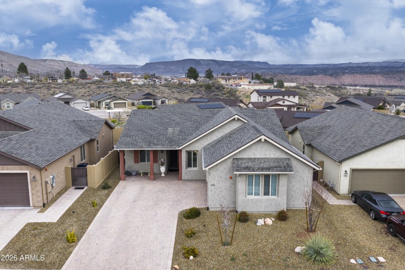 Aerial Front View 2 Blue Sky