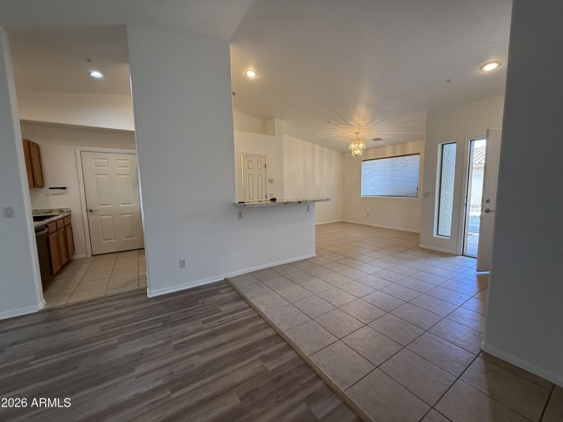 Entry and dining area