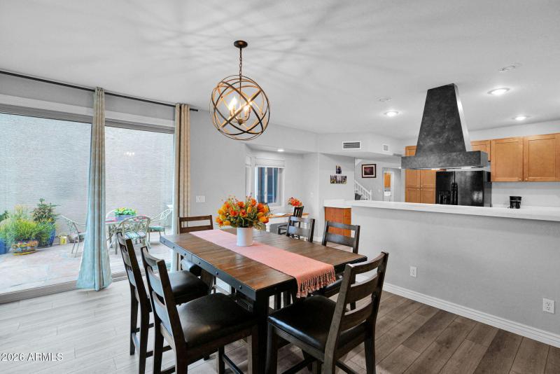 Great views to outdoor space