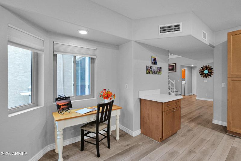 Cozy nook in kitchen