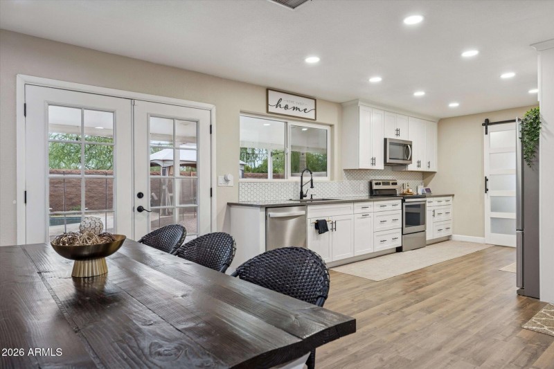 French Door Exit to Patio