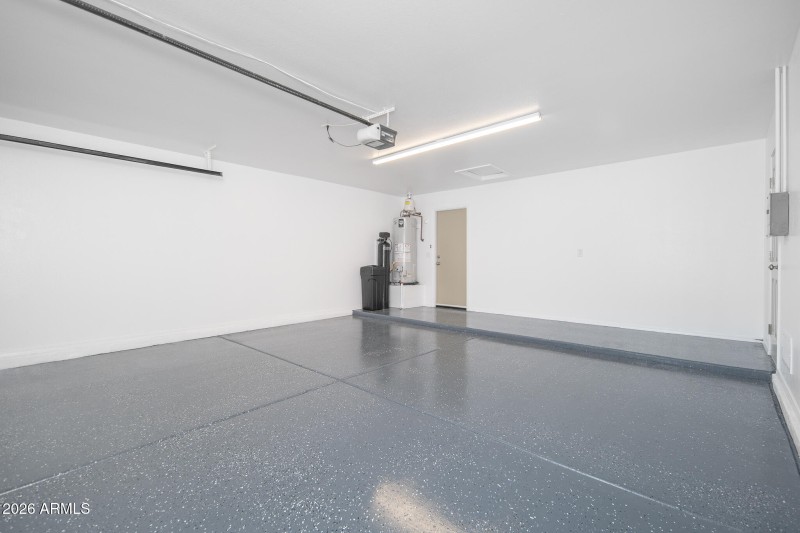 2 Car Garage - New Epoxy Floor
