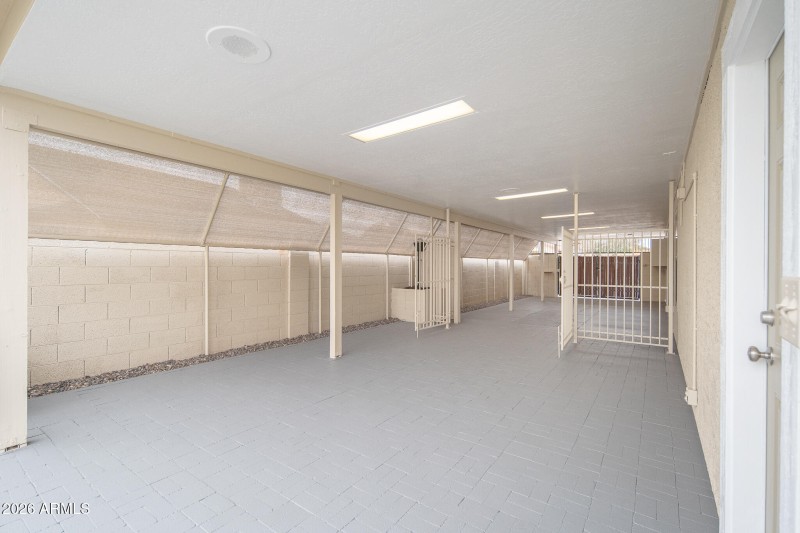 New Stained Concrete at Covered Carport