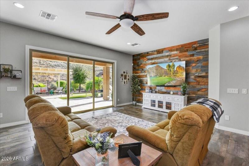 Great Room off the kitchen.