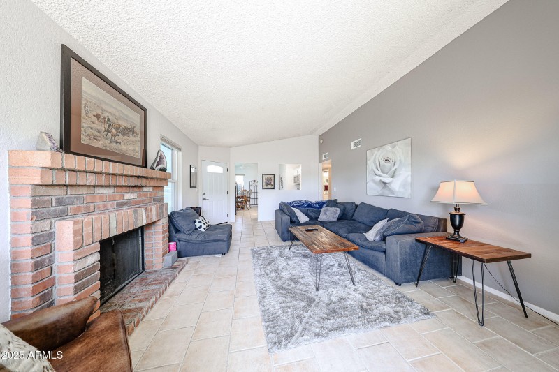 Wonderful, wood burning fireplace.