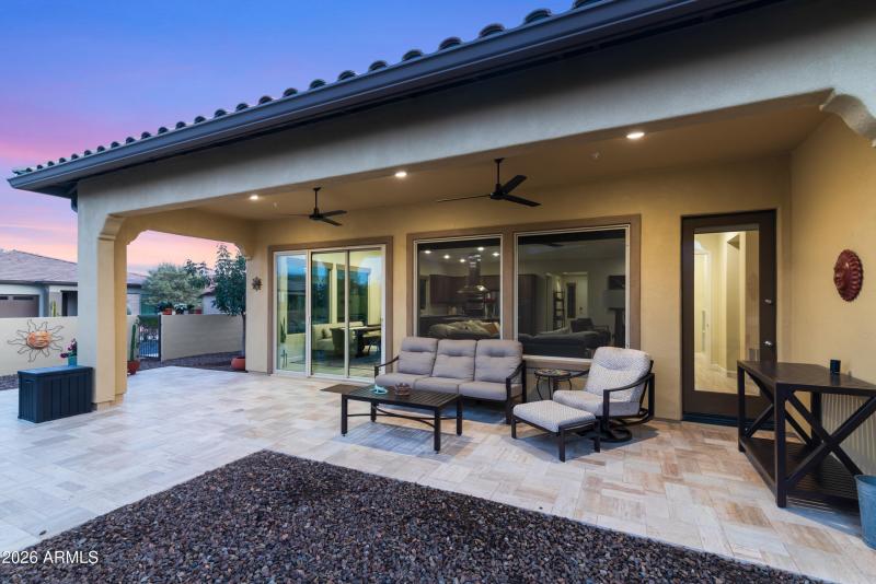 North facing cover back patio