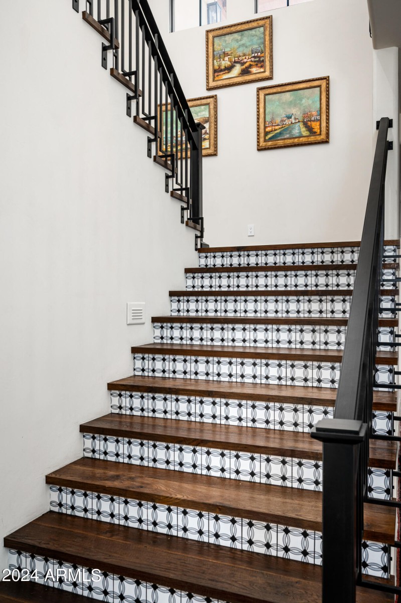 Stairs to upper level
