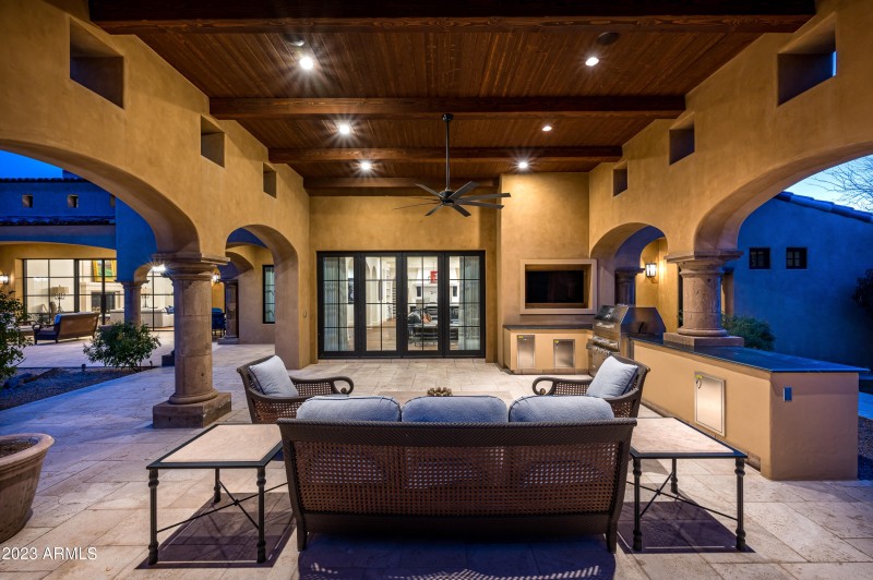Large covered patio