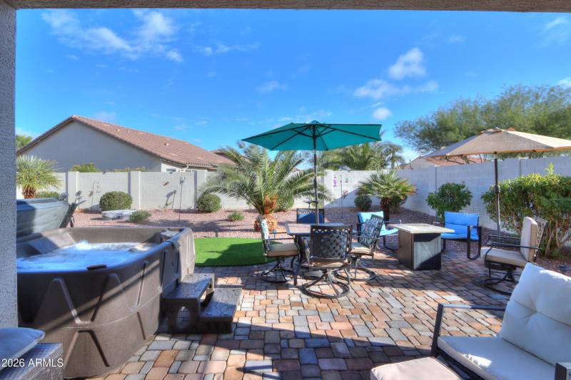 Extended paver patio