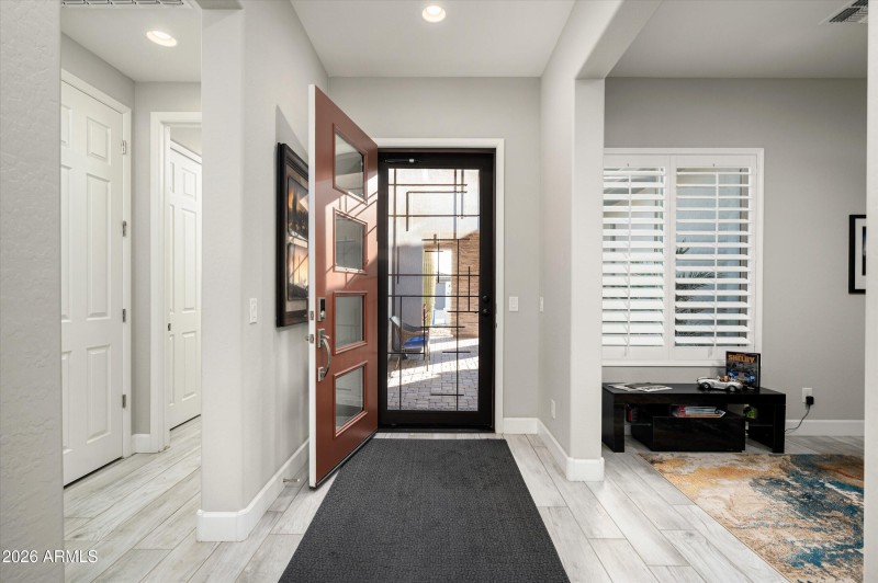 Upgraded Iron Entry Screen Door