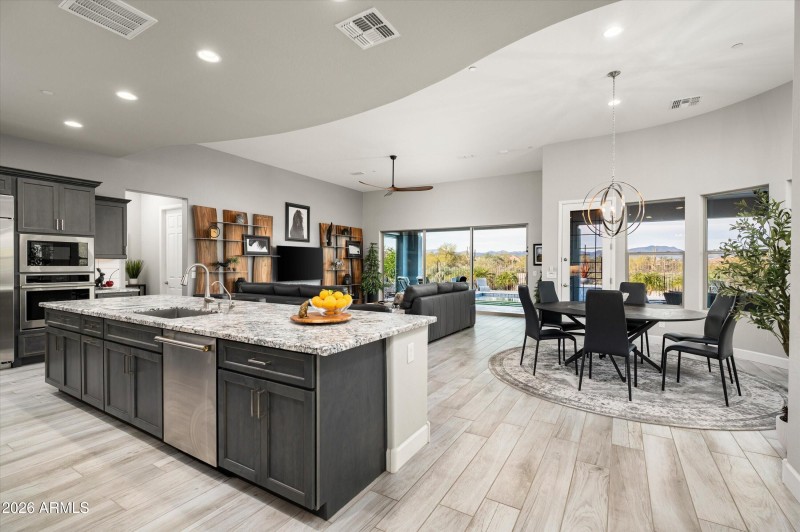 Mountain Views from Kitchen