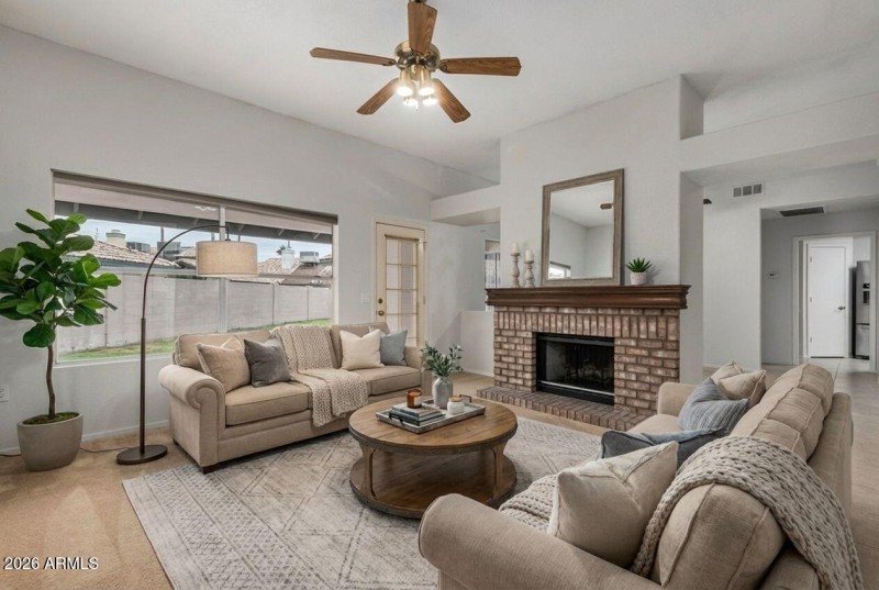 formal living virtual staged