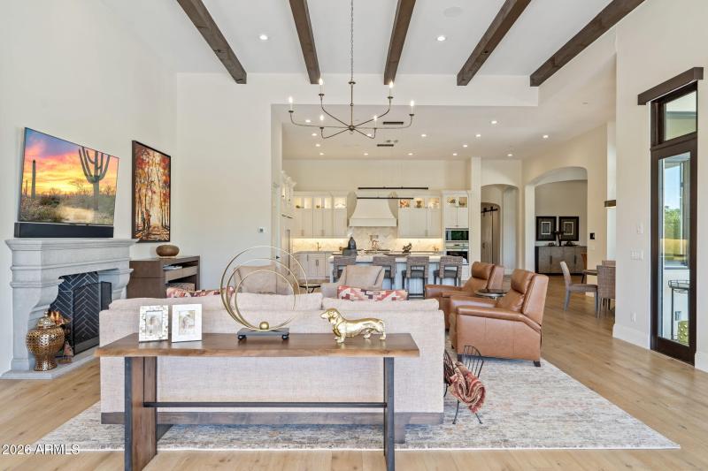 Kitchen and Familyroom looking back