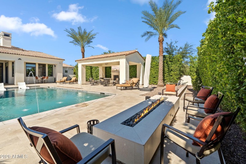 Fire pit and water features!