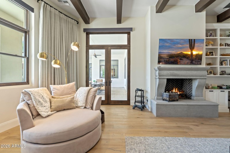 Primary Bedroom Gas Fireplace