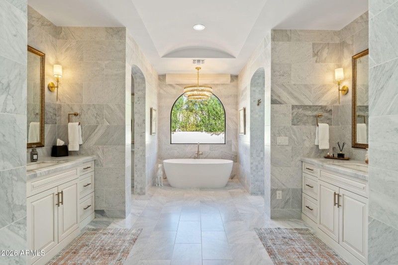 Classic Marble Primary Bath!
