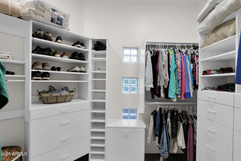 Primary walk-in closet