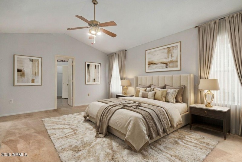 Master Bedroom Downstairs/virtual staged