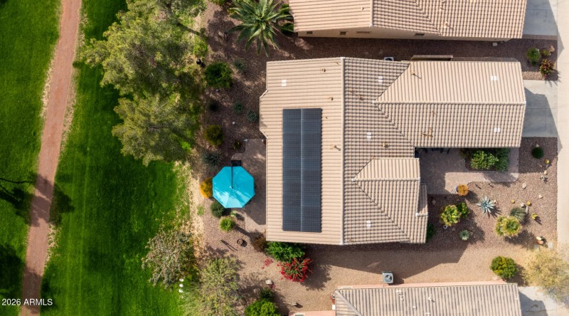 Drone shot from Directly above