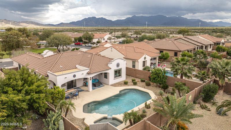 Aerial View of Backyard