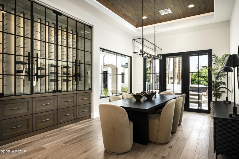 Formal Dining and Wine Wall