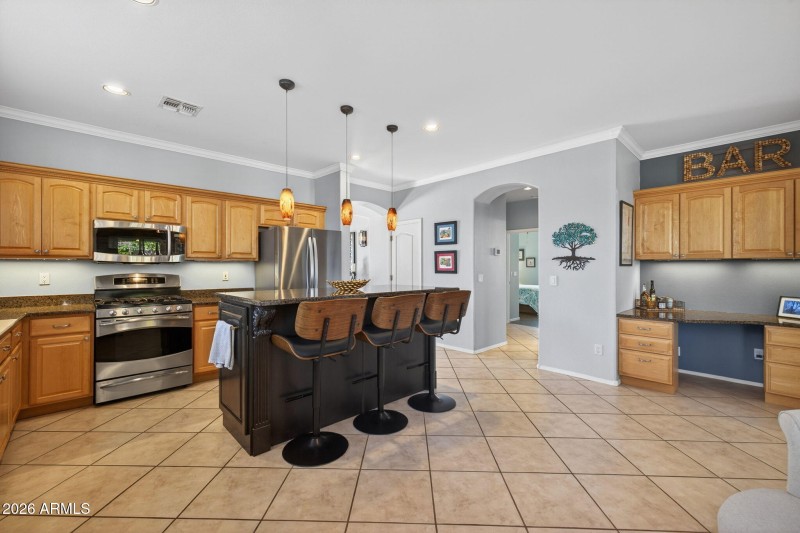 Desk Area Works Great as Bar Too