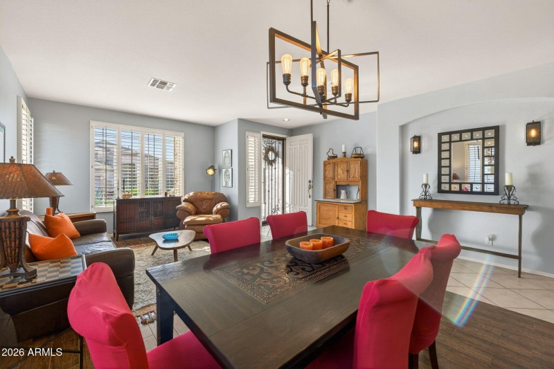 Shutters on all Living Room Windows