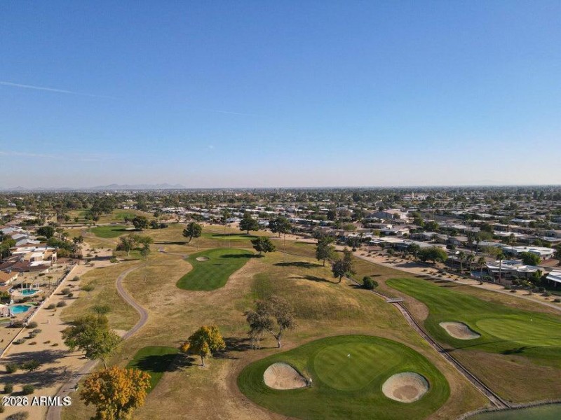 Golf course across the street