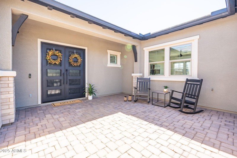 private courtyard entrance