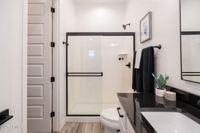 bedroom two w/private bath & w/i closet