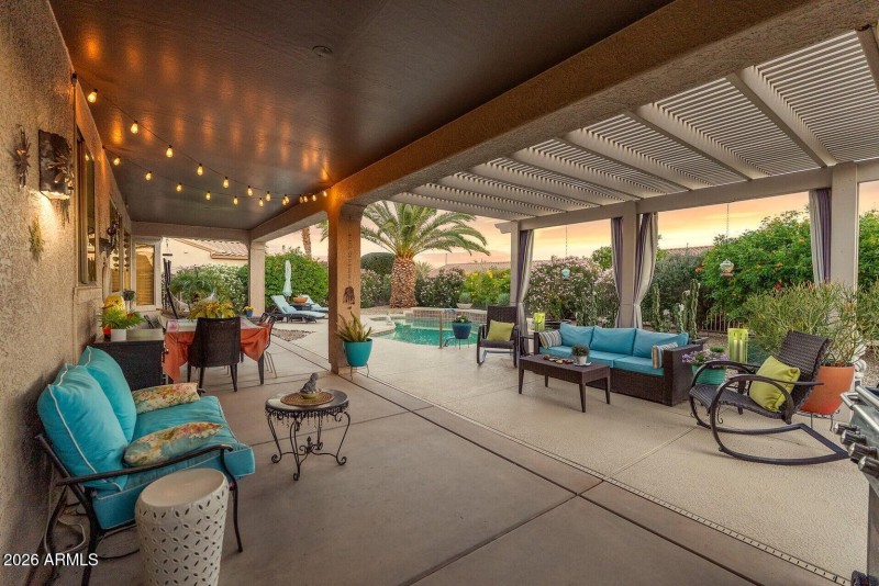 Back Patio at Twilight