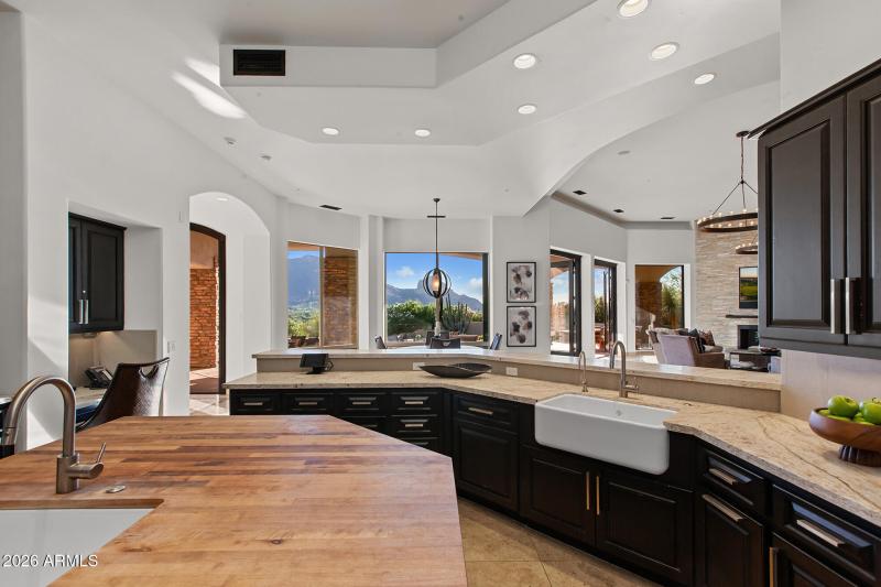 Views even from kitchen