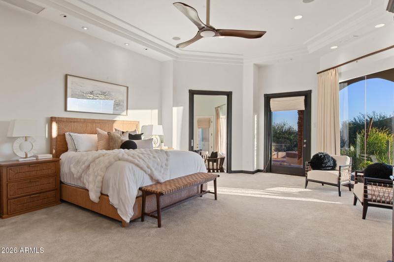 Spacious primary bedroom