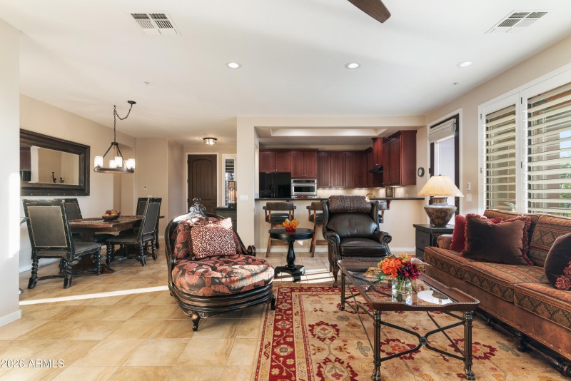 Living Rm looking towards kitchen