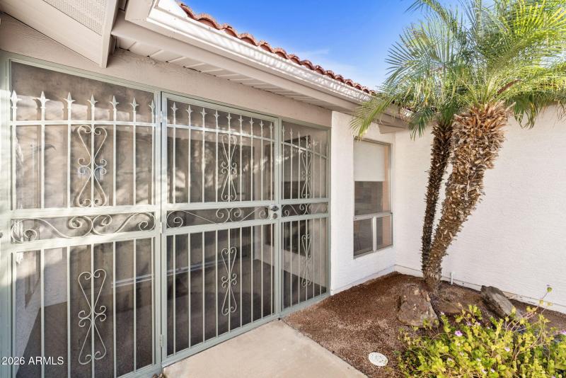 Security gate at entry