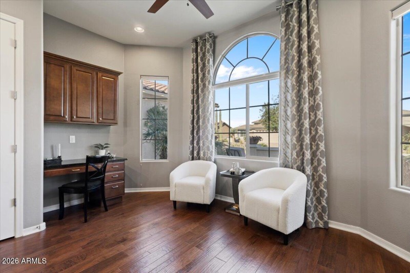 Built in desk area in Kitchen