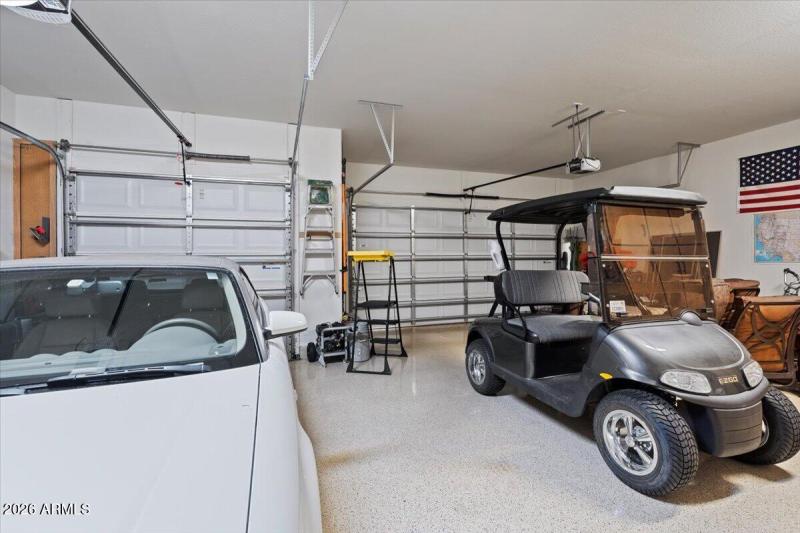 3 car garage with built in storage