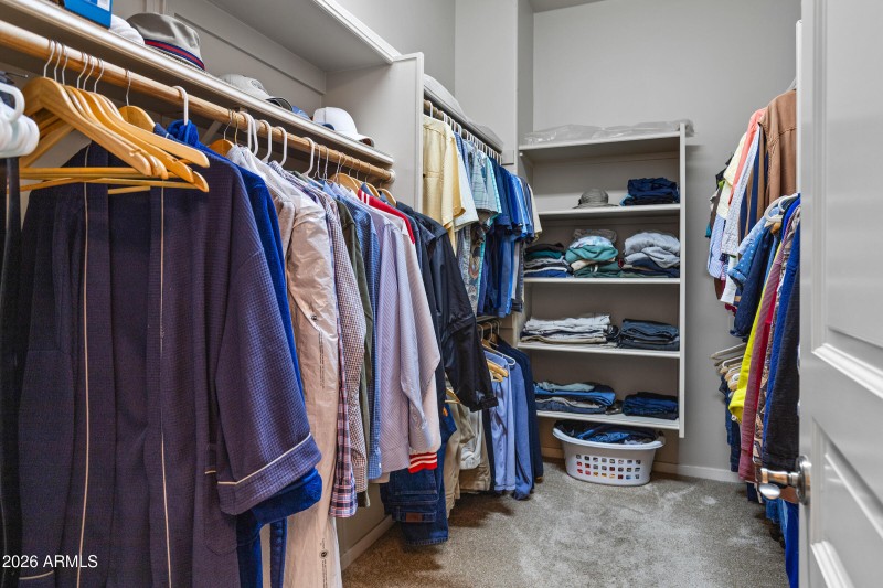 Large walk in closet