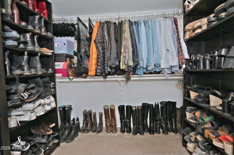 Second View of Large primary closet